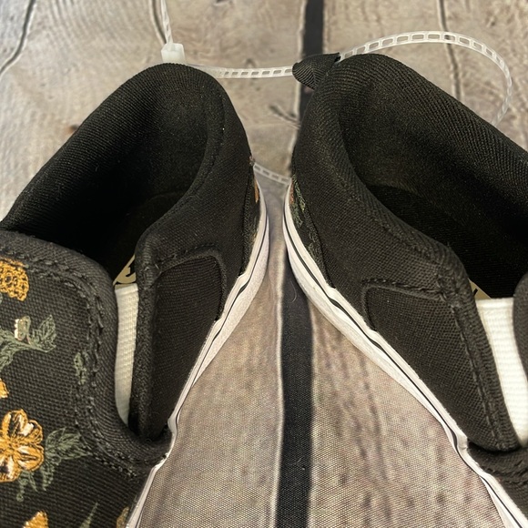 NWOT Vans Asher Floral Skate Shoes - Black/Garden - Missy Size 13 - Picture 17 of 17